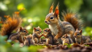 How many babies can a female squirrel have each year?