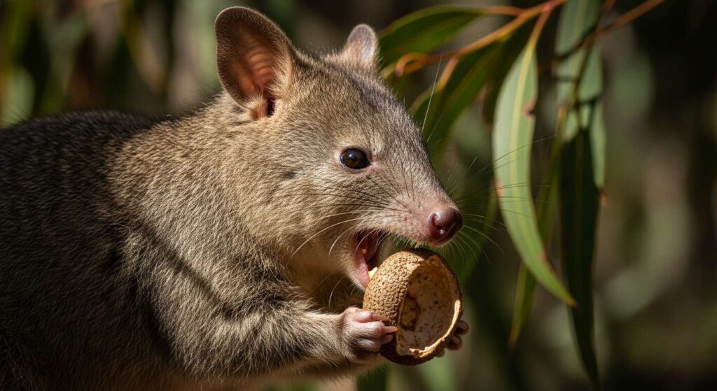 Bettongs can bite through seeds that would break other animals’ jaws